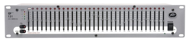 PEAVEY outlet QF131 1x31 Graphic Equalizer with Power Cord - Rack Mountable